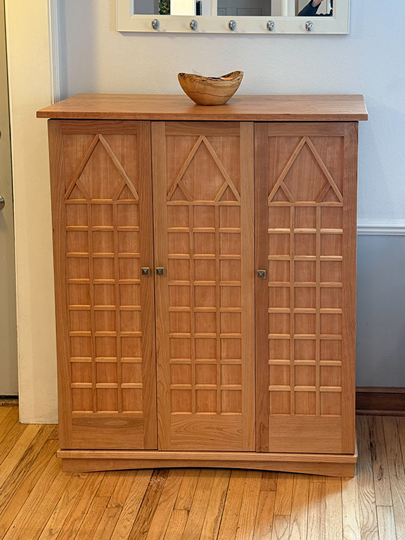 A beautiful custom-made cabinet.